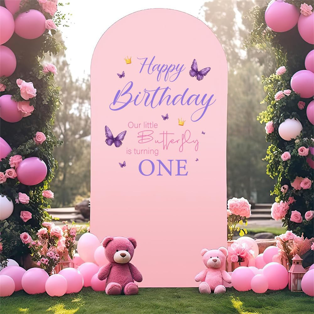 JUNWALL butterfly first birthday decal brightens walls and photo backdrops for a baby girl celebration