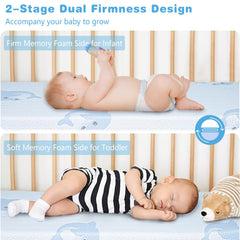 JUNYOHOA mattress anti-slip bottom keeps baby’s sleep area stable