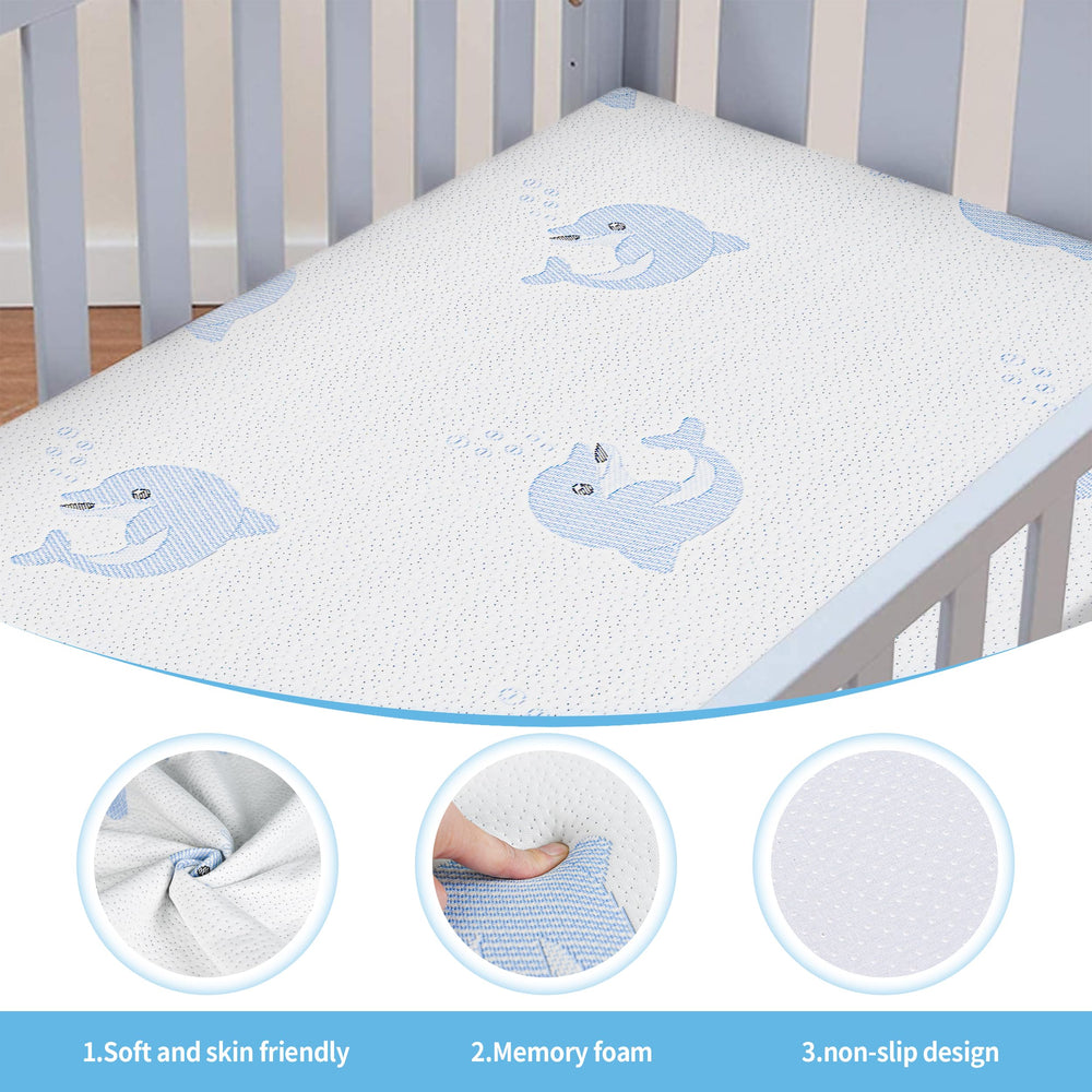 Standard 38x26 fit on JUNYOHOA Pack N Play mattress for most cribs and playards