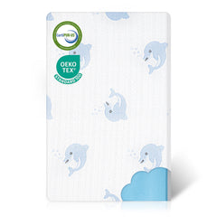JUNYOHOA pack-n-play mattress with dual memory foam for growing babies' comfort