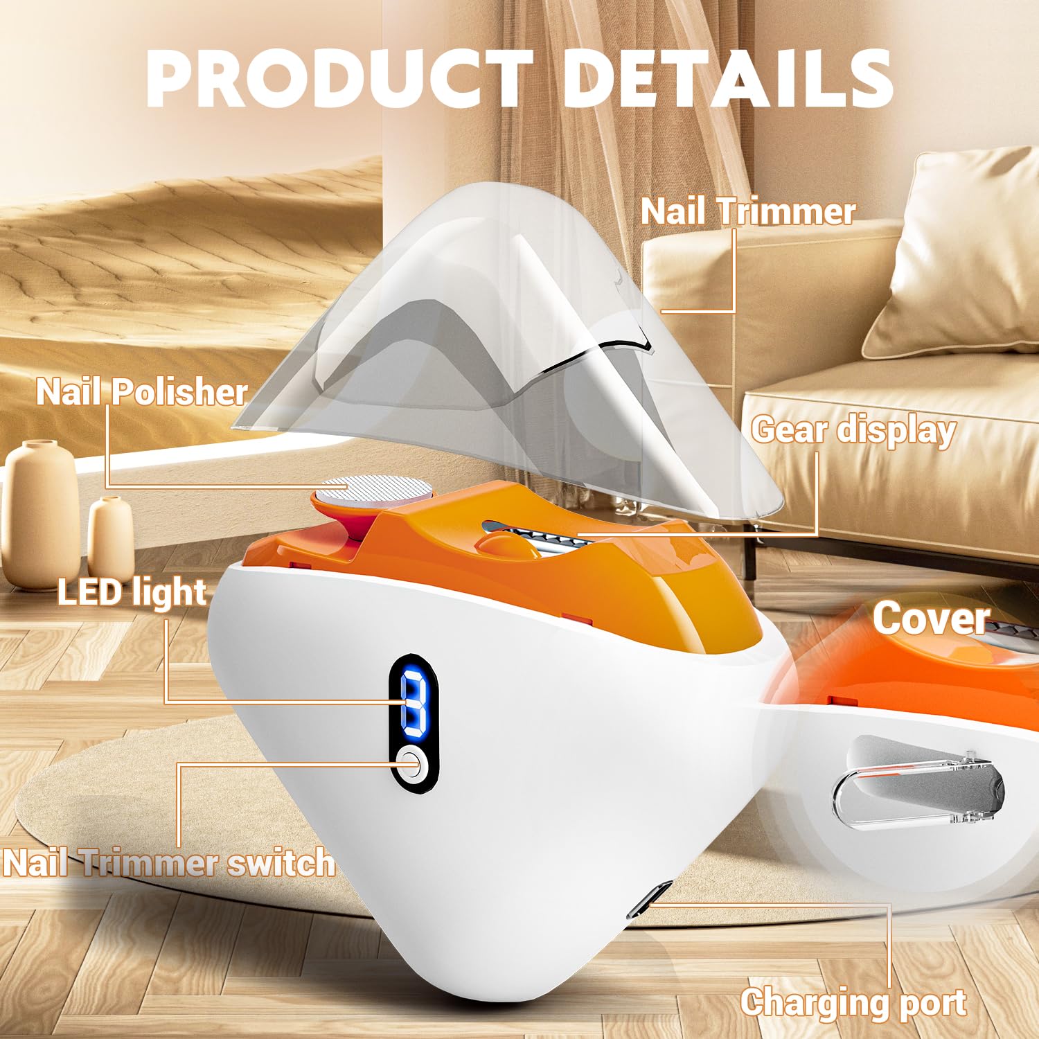 JUNZUP portable nail clipper compact and travel-friendly for on-the-go use