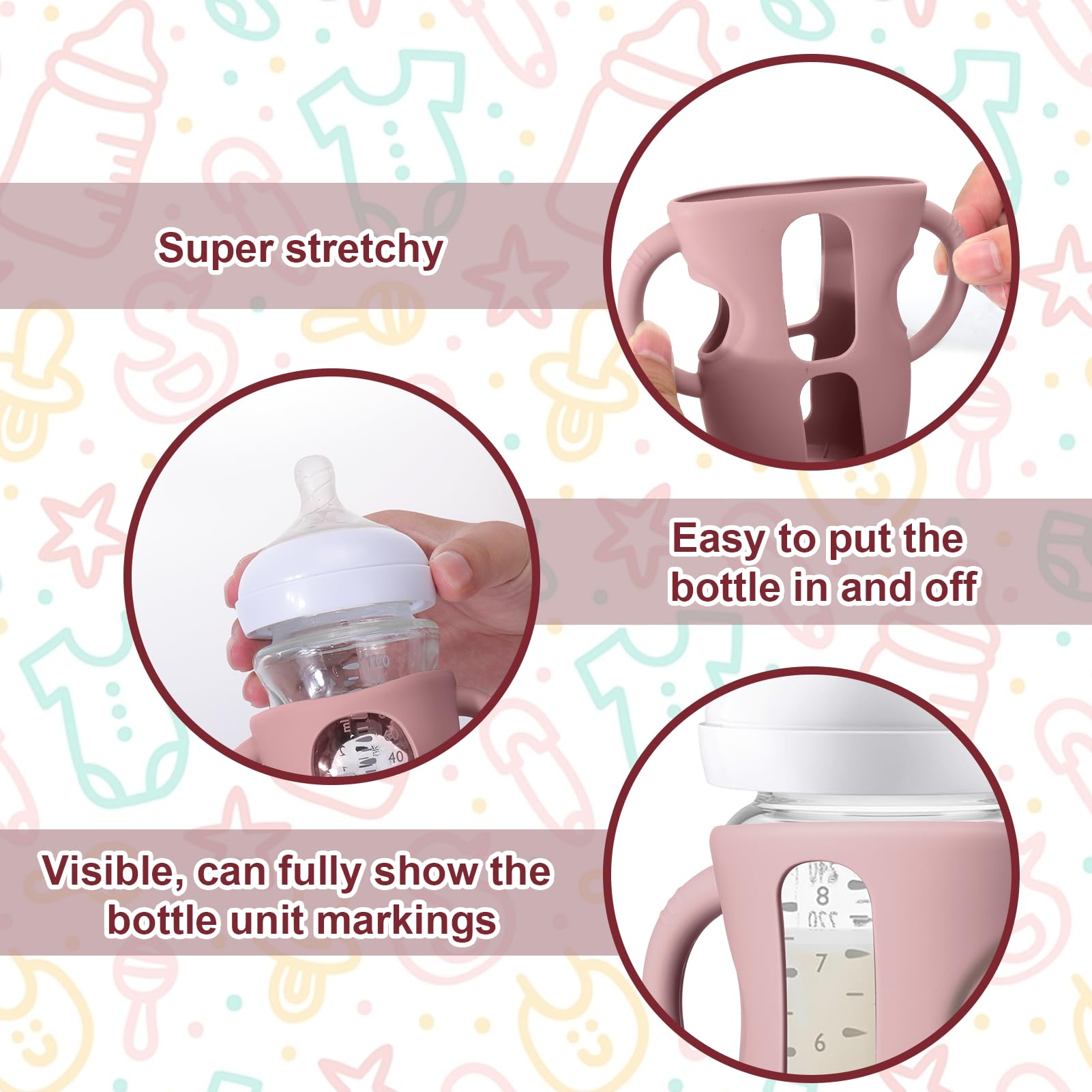 Juome sleeve is BPA-free, dishwasher-safe, and soft yet sturdy for everyday use