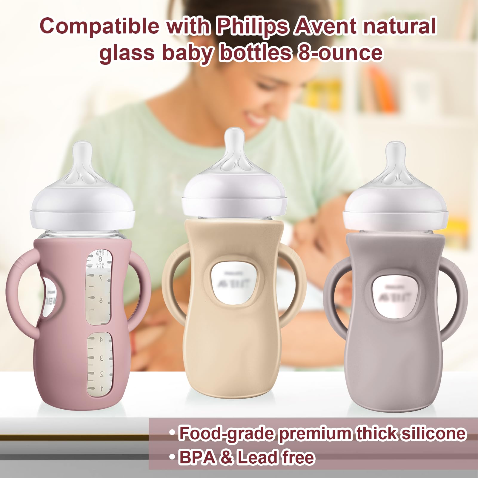 Juome sleeve shows bottle markings clearly for easy monitoring of milk levels