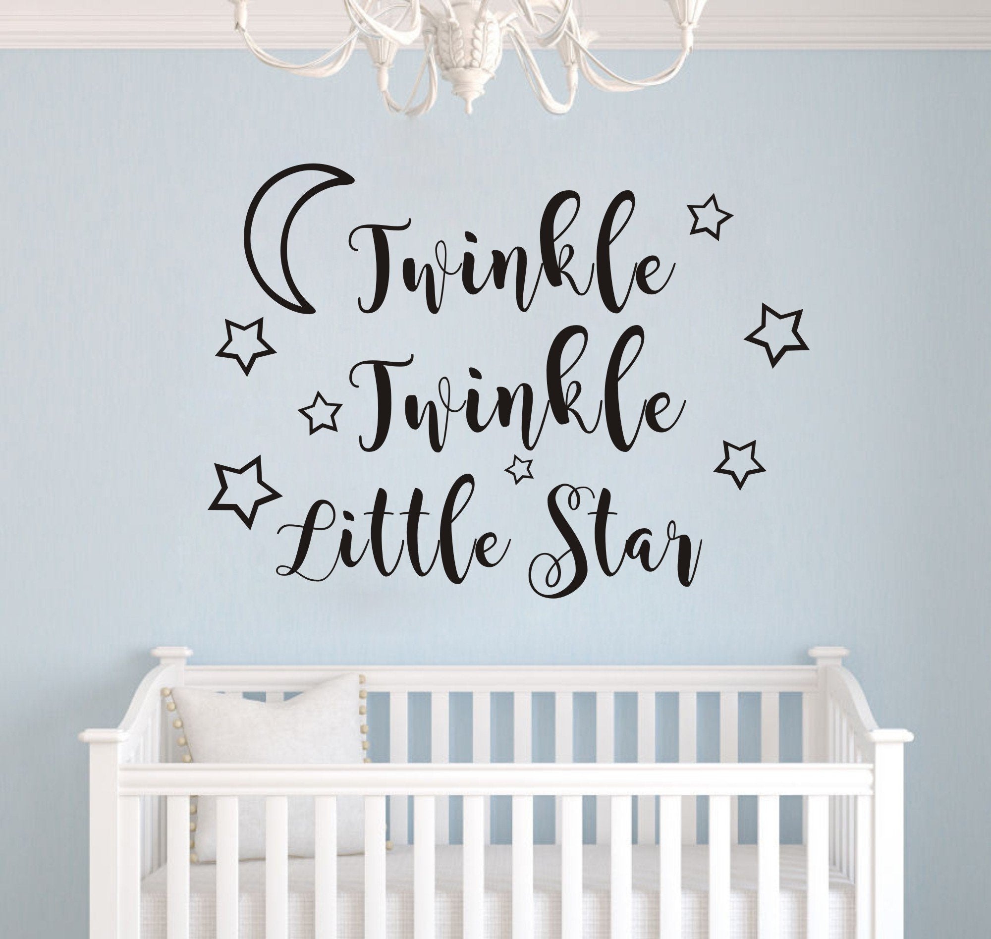 JURUOXIN matte finish vinyl sticker provides glare-free decoration in nurseries