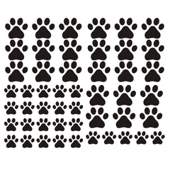 JURUOXIN dog paws wall decal, big paw 8x7.3 cm, ideal for nurseries.