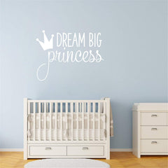 JURUOXIN white crown wall decal with matte finish reduces glare on walls.