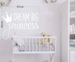 JURUOXIN princess crown wall decal in white is easy to apply with transfer film.