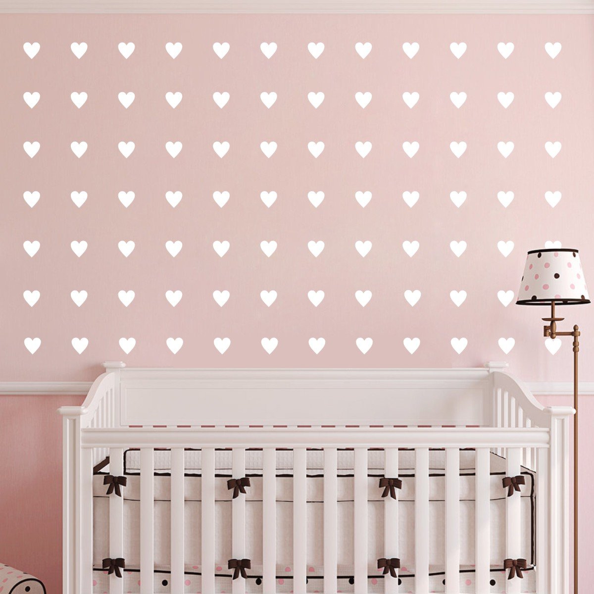 JURUOXIN heart decal bedroom display for soft matte wall accents