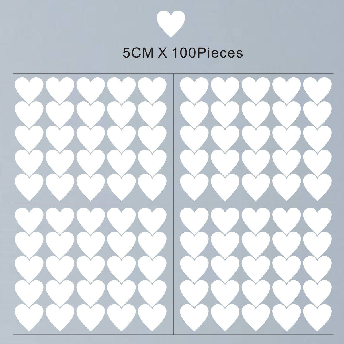 JURUOXIN heart decal nursery decor for removable, damage-free walls