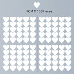 JURUOXIN heart decal nursery decor for removable, damage-free walls