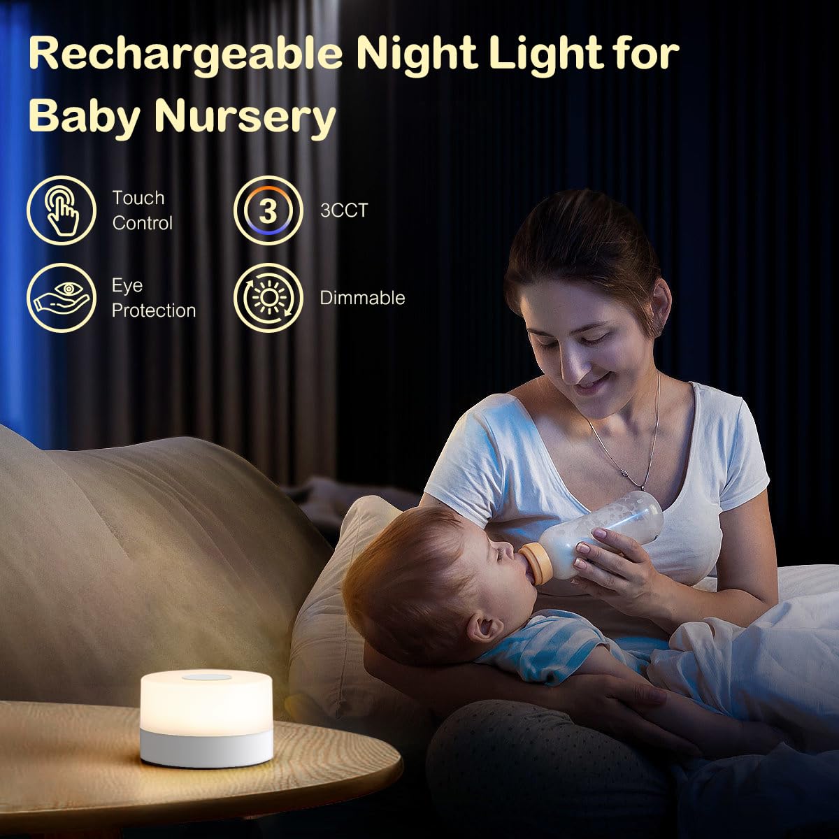 JUSHENG compact design with magnetic base doubles as closet lighting