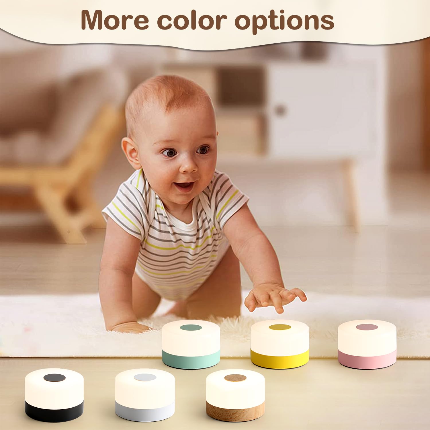 JUSHENG portable night light ideal for breastfeeding and diaper changes