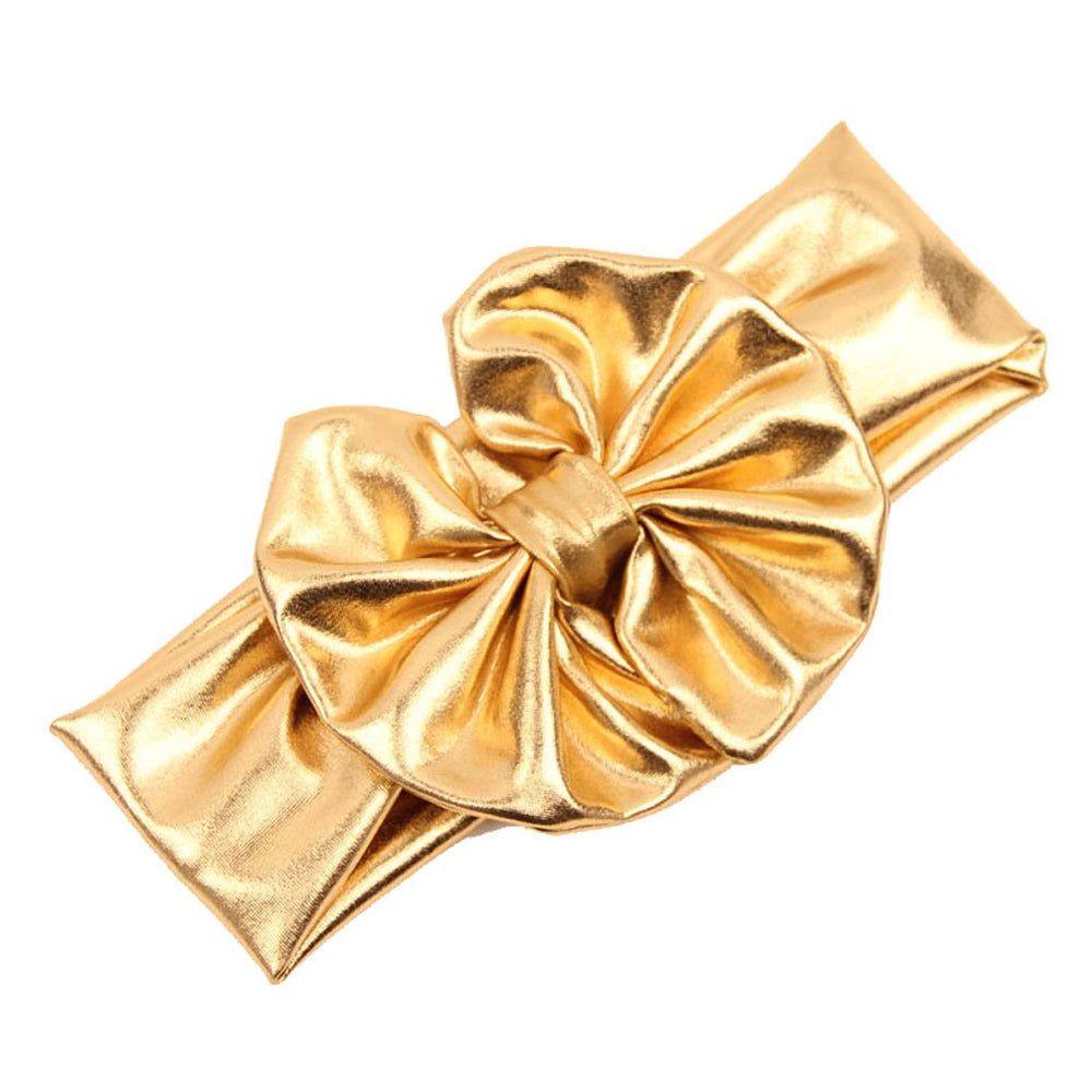 JustMyDress baby photography prop headband in metallic finish for milestone captures