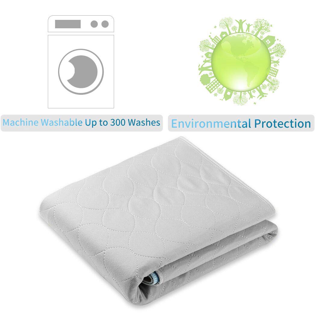 JUSSYOS grey bed pad stored compactly for easy storage