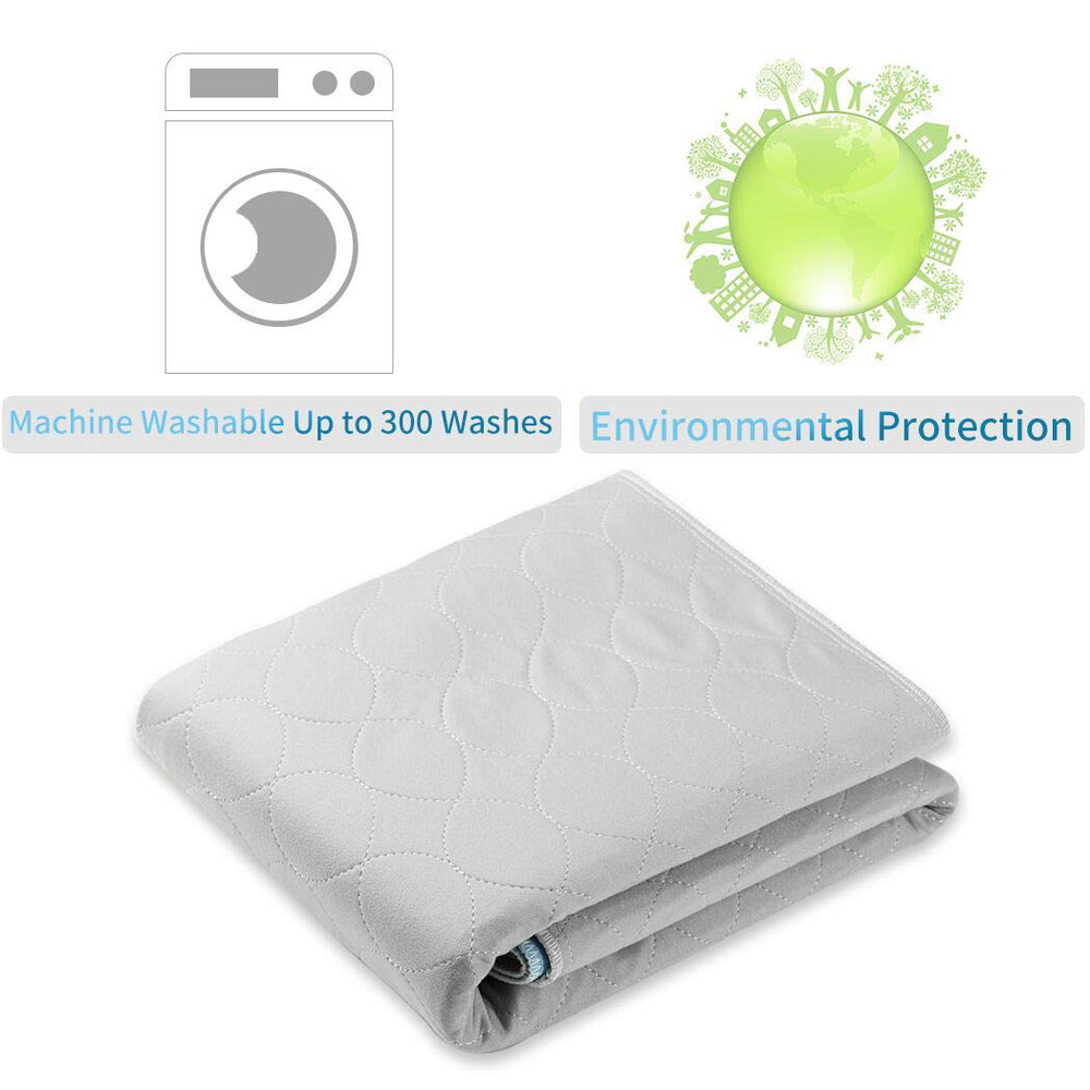 JUSSYOS grey bed pad stored compactly for easy storage