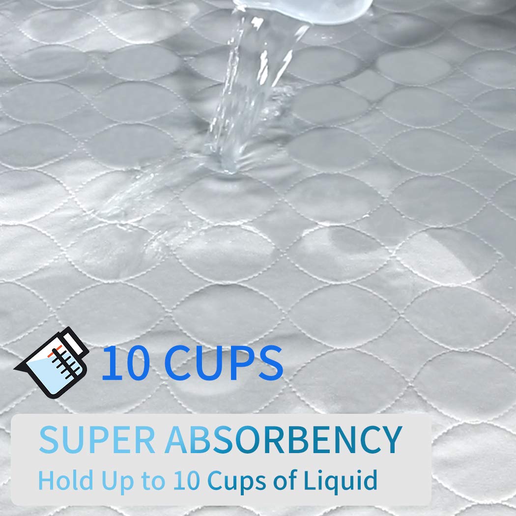 JUSSYOS waterproof bed pad absorbing liquids quickly in action