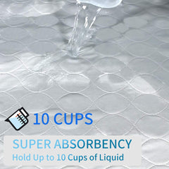 JUSSYOS waterproof bed pad absorbing liquids quickly in action