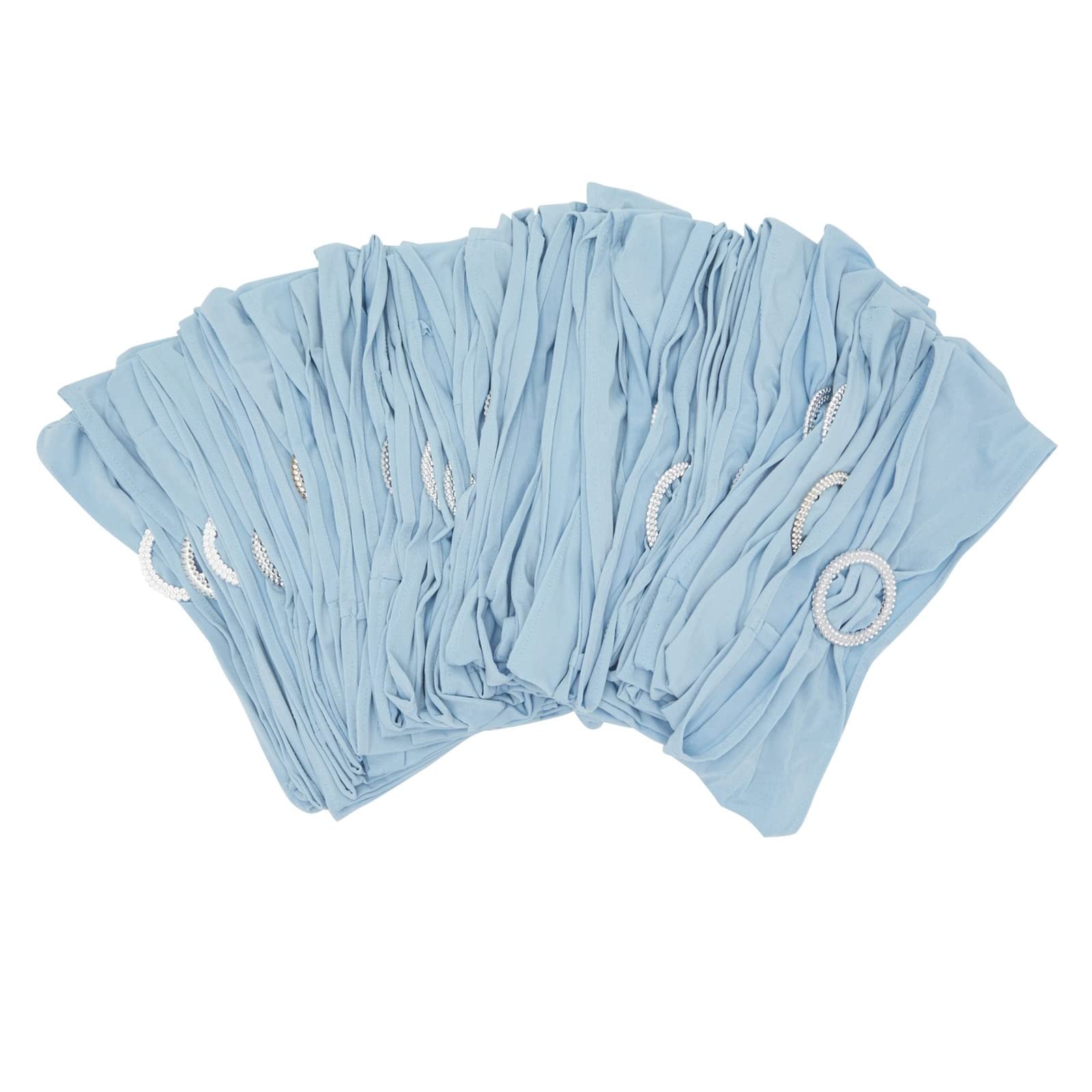Juvale light blue chair sash ideal for baby shower seating.