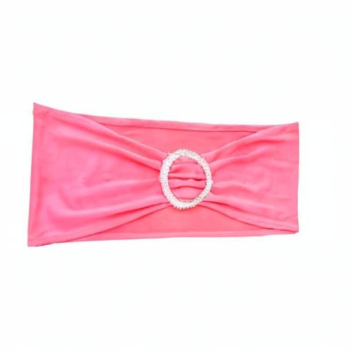 Juvale pink chair sashes machine washable for reuse across events.