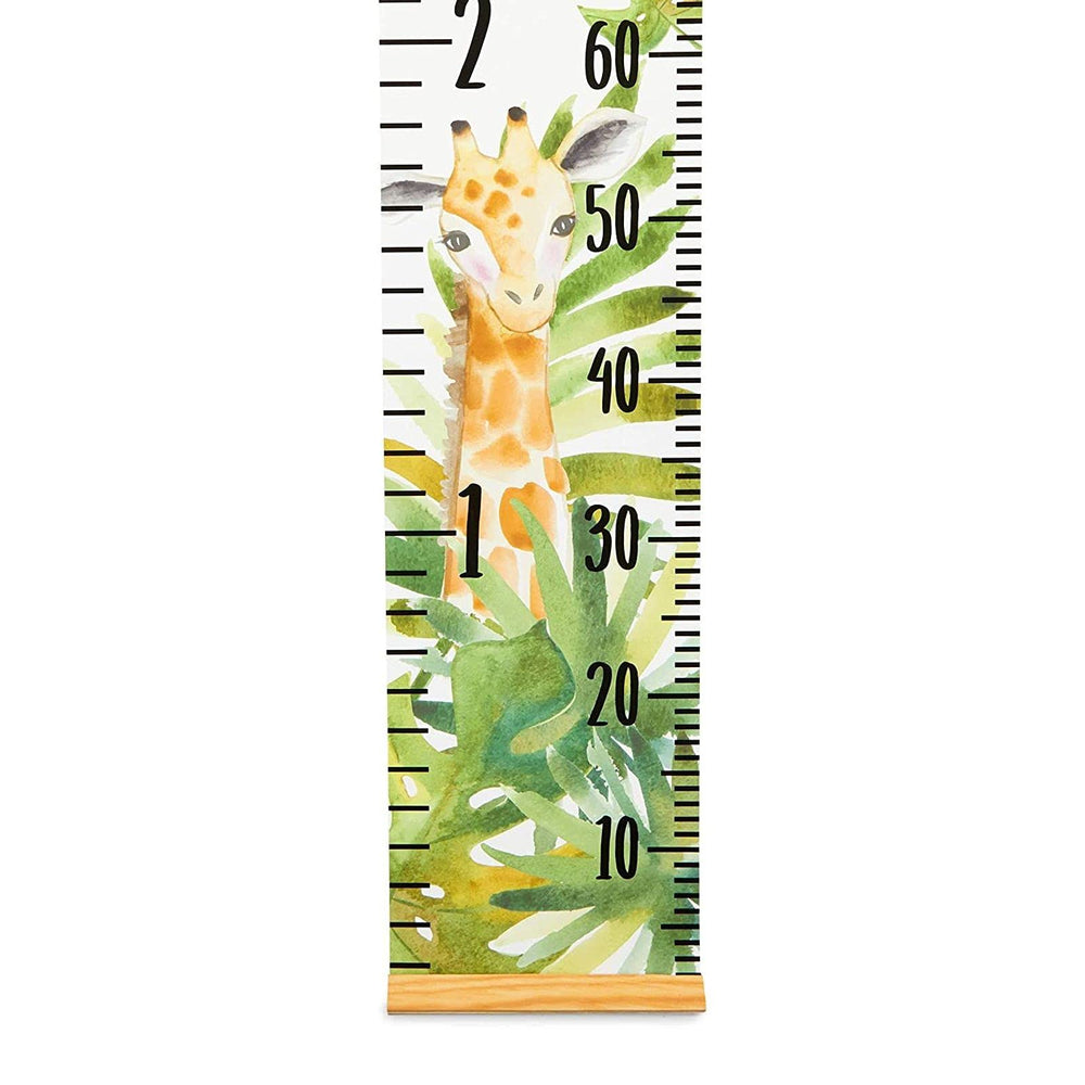 Juvale wooden frame supports safari chart for sturdy wall display.