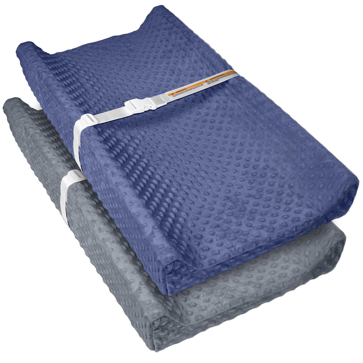 JVEOO plush dot changing pad cover on a 32x16 pad showing ultra-soft fabric