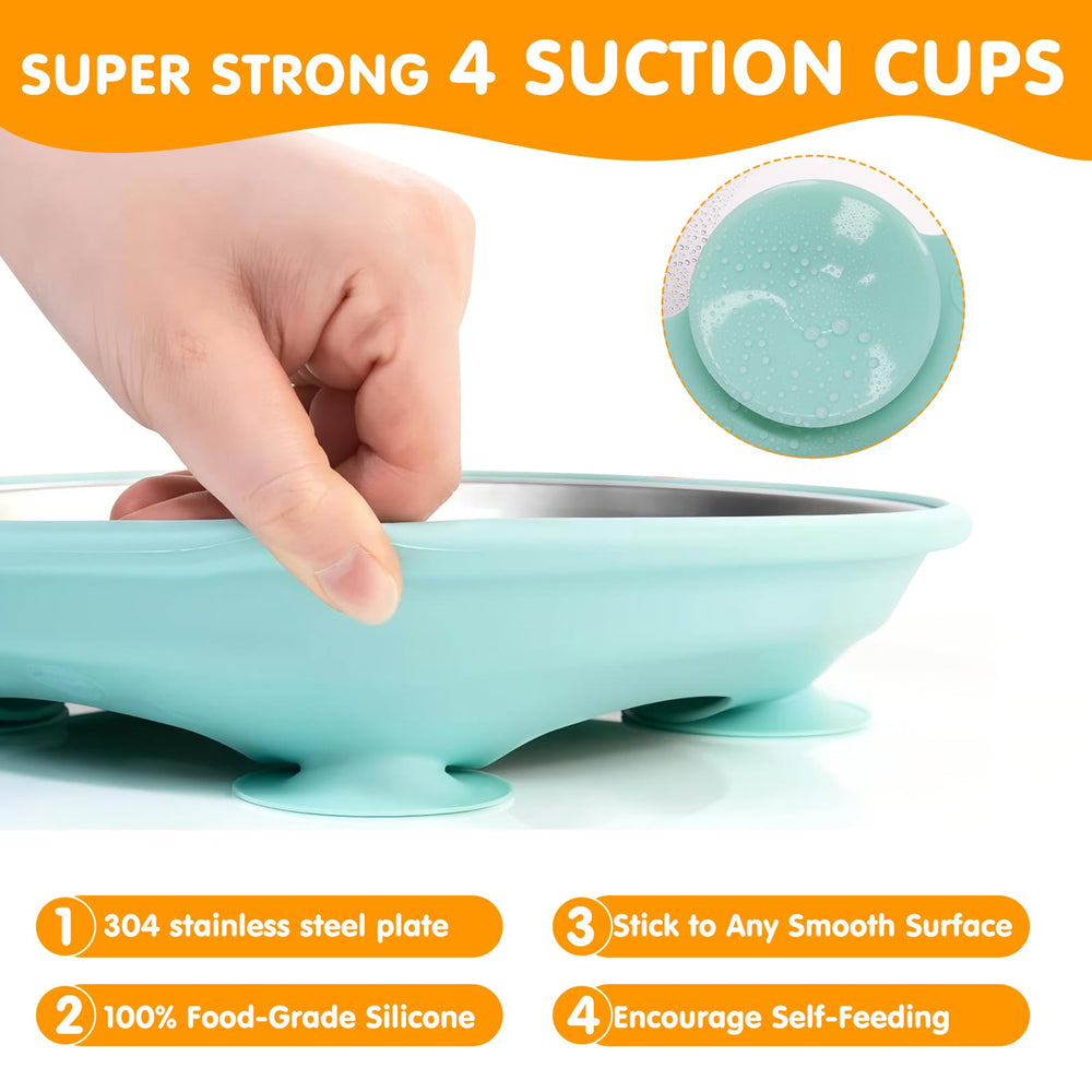 JVEOO dishwasher-safe plates simplify cleaning and sterilization