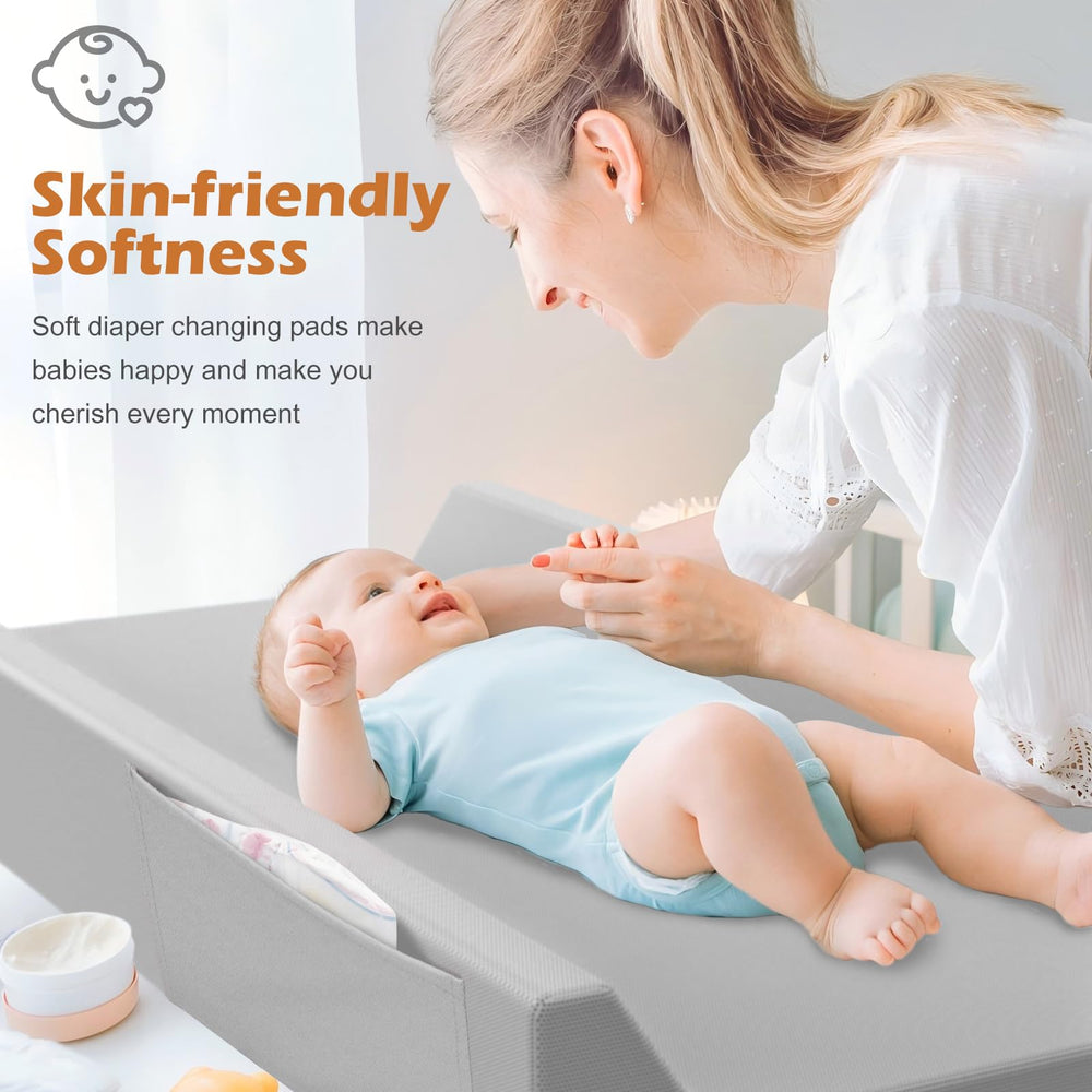 JVEOO changing pad safety belt with buckle secures baby during changes