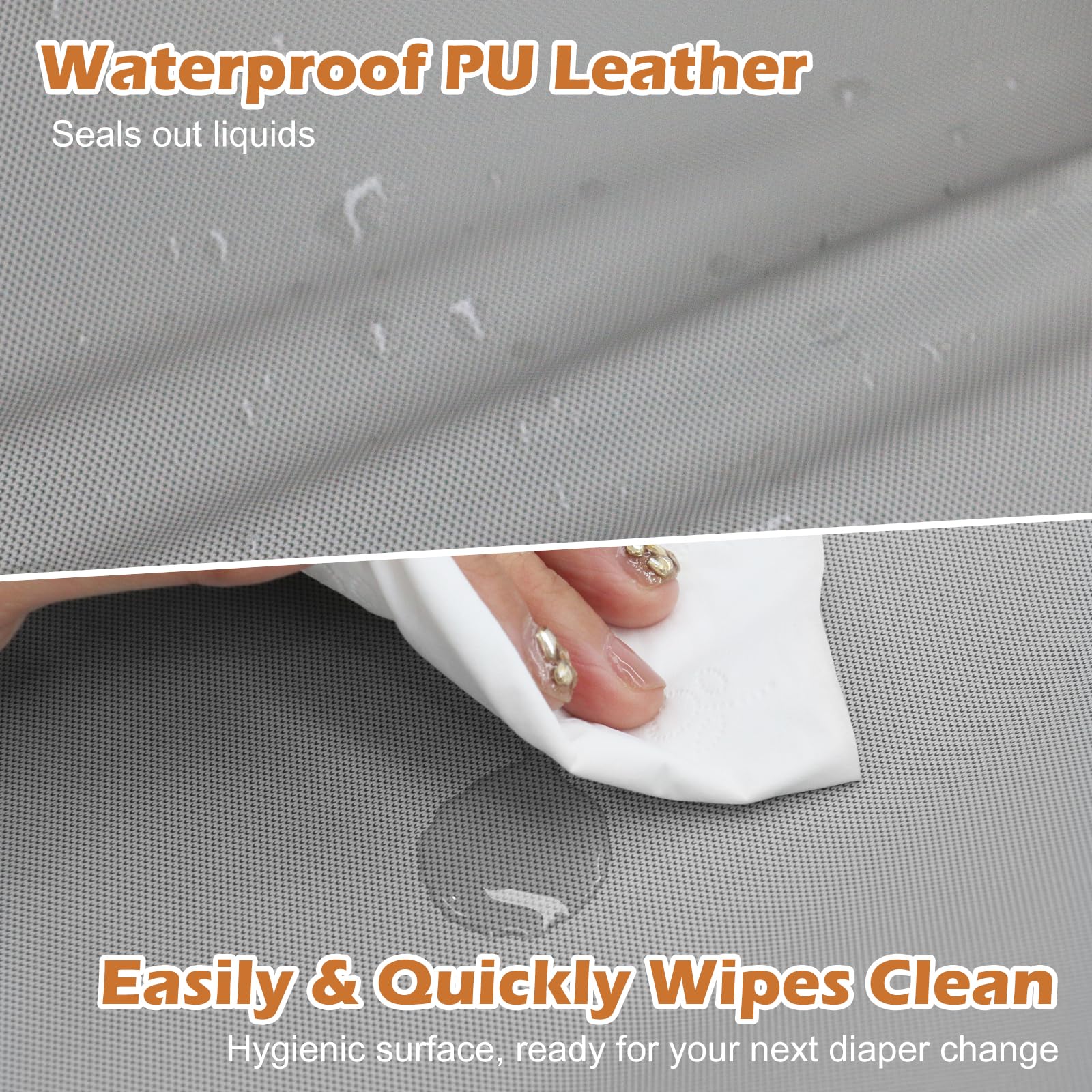 JVEOO changing pad with soft surface for baby comfort
