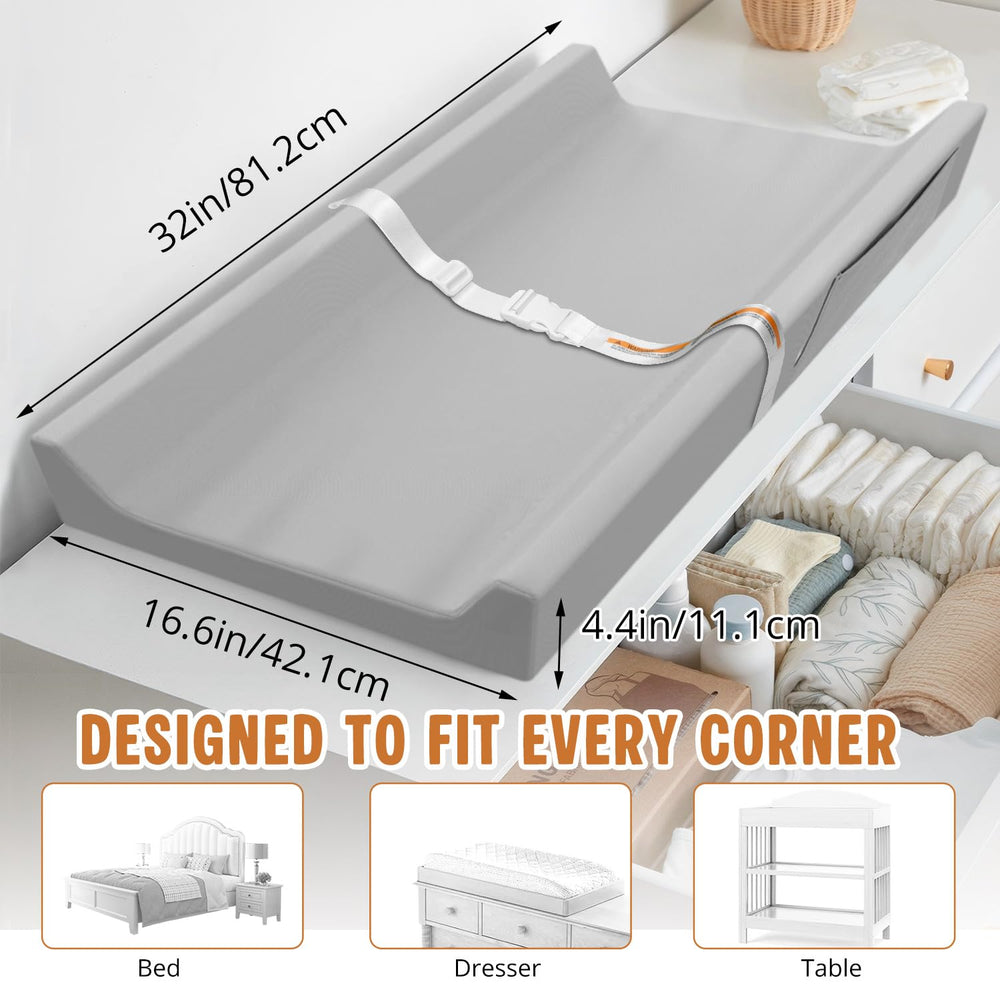 JVEOO changing pad storage pocket keeps essentials within reach