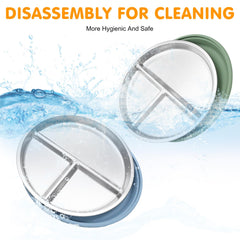 JVEOO plates are dishwasher-safe and easy to clean after meals