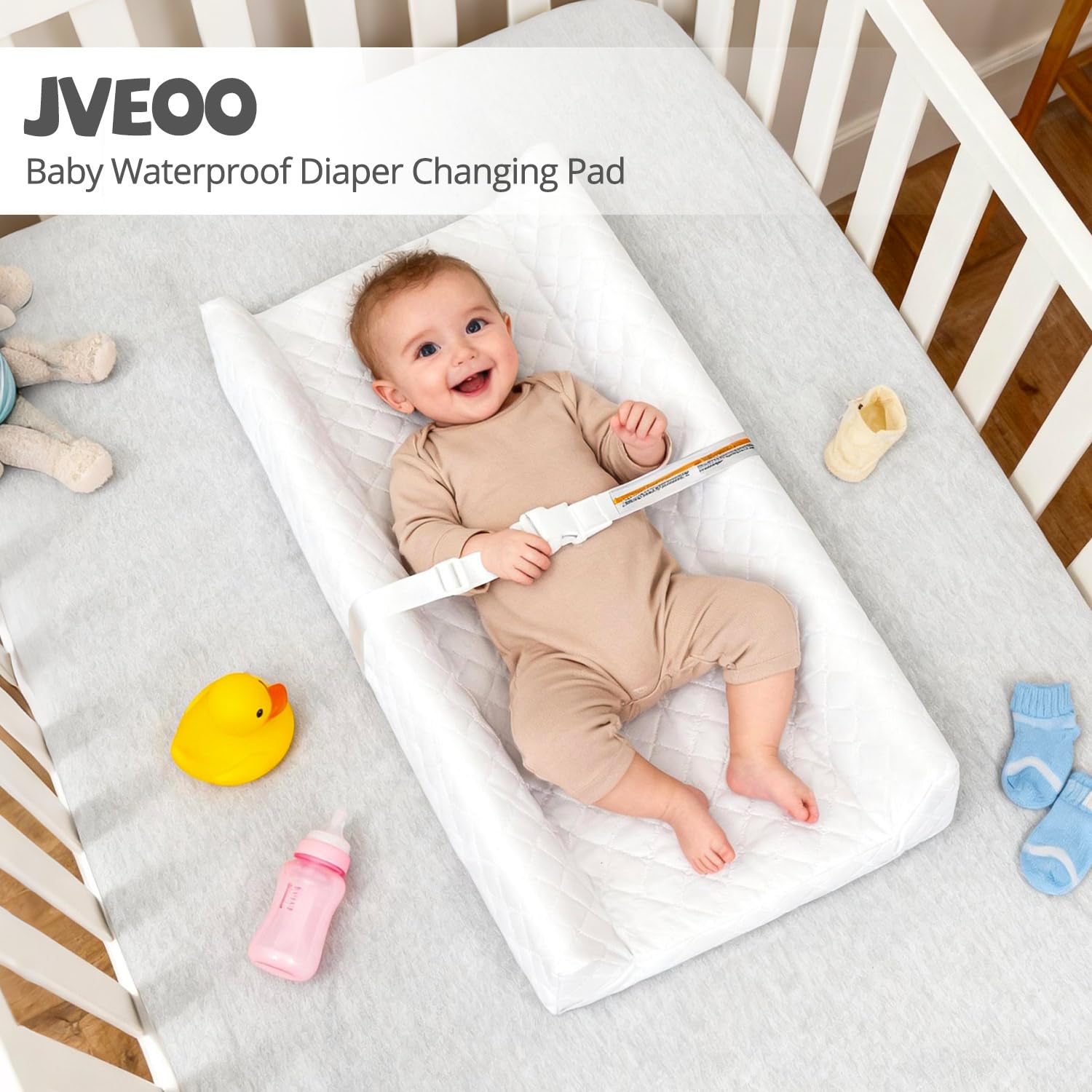 JVEOO modern nursery design blends decor with practicality