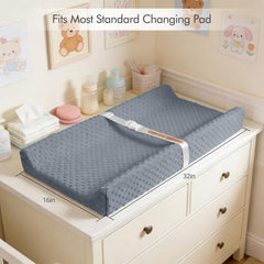 JVEOO two-pack baby changing pad covers arranged for display