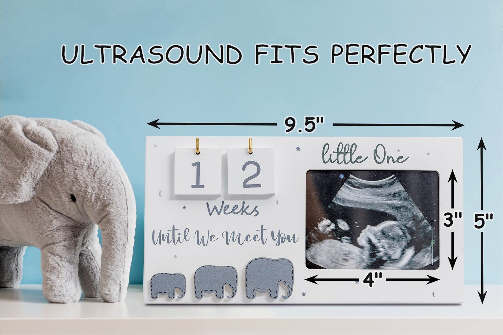 Jwitao Sonogram Frame ultrasound photo slot keeps precious images organized.