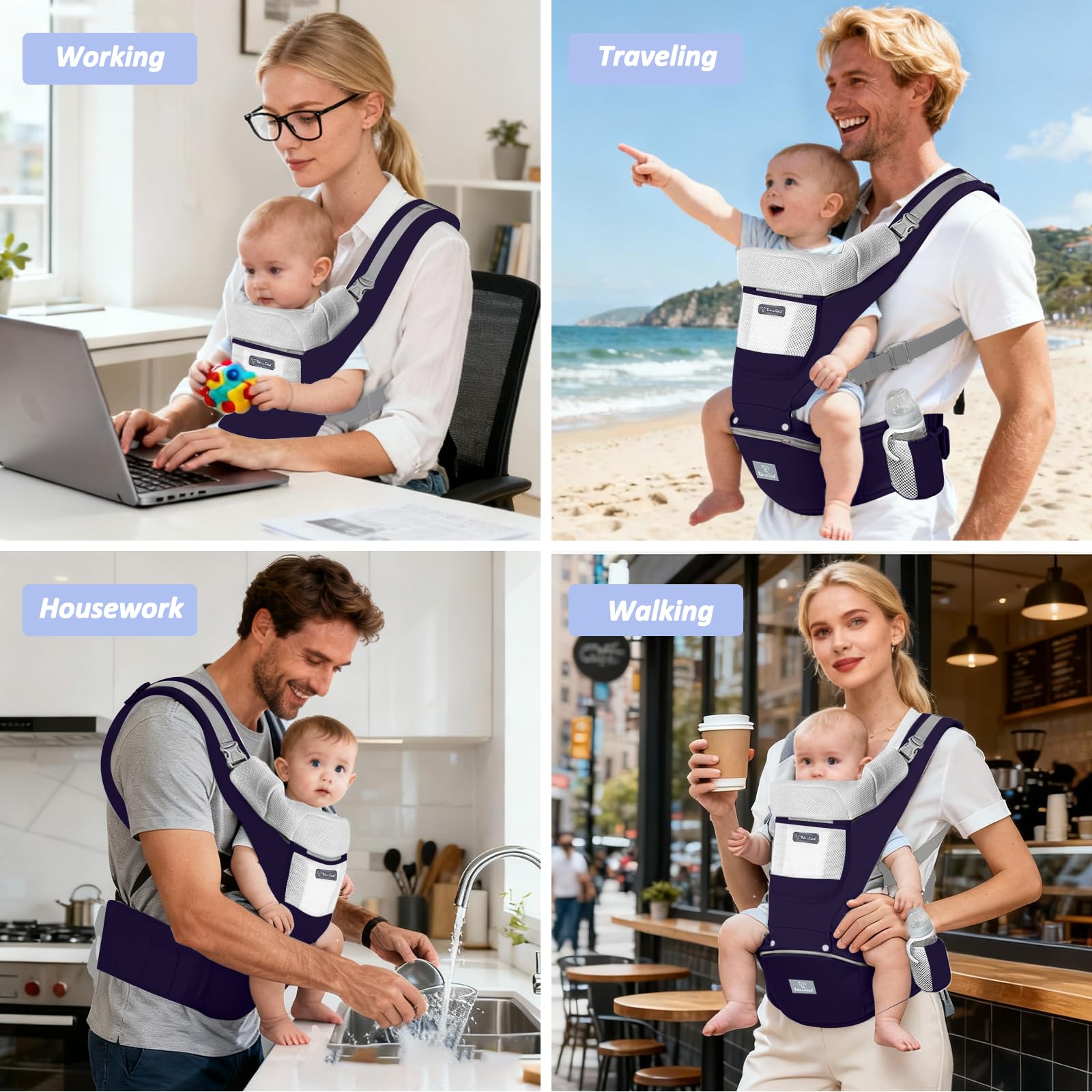 JWPEHOE adjustable shoulder straps distribute weight evenly for a personalized fit.