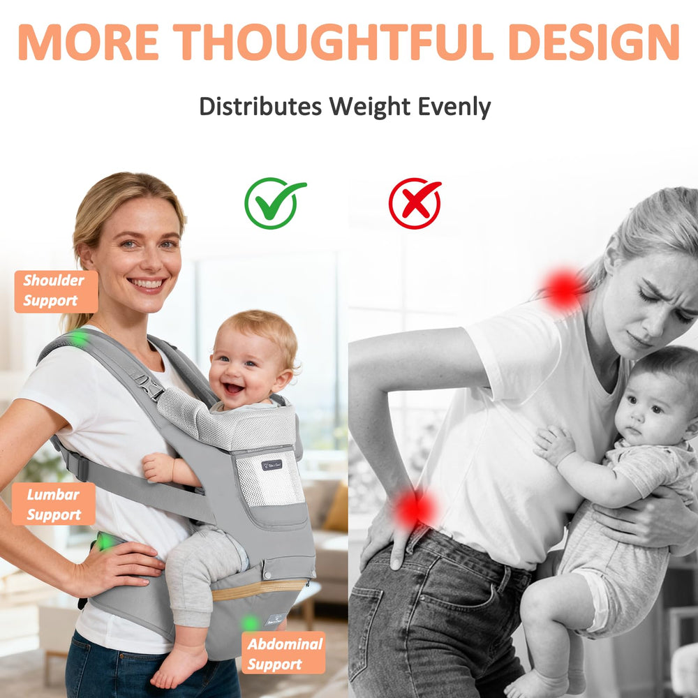 JWPEHOE baby carrier all-seasons fabric keeps baby comfortable