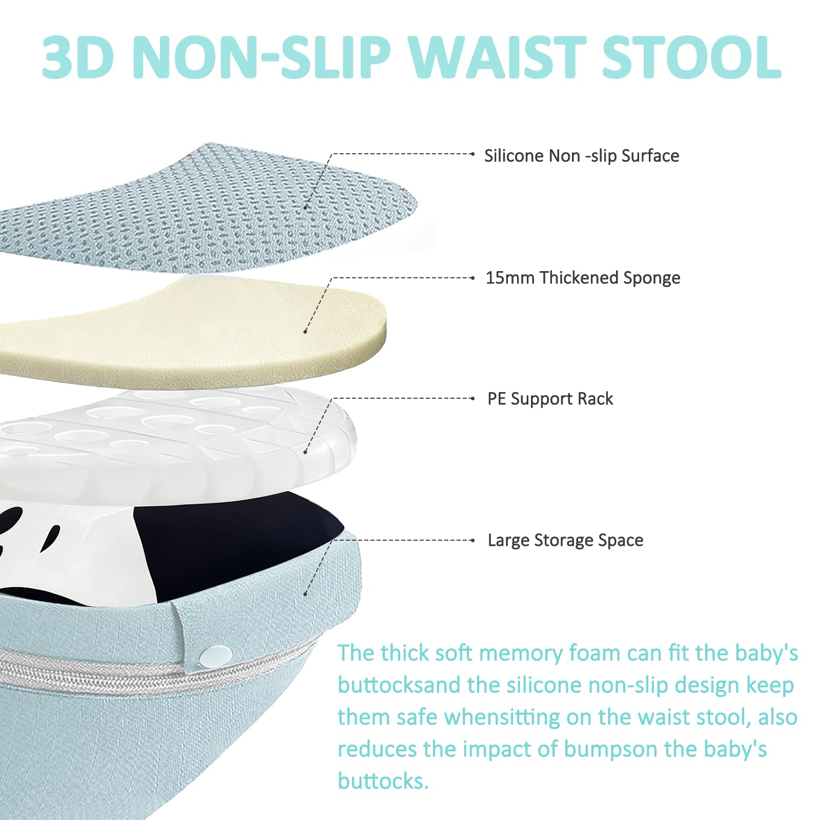 JWPEHOE breathable 3D mesh enhances airflow during wear
