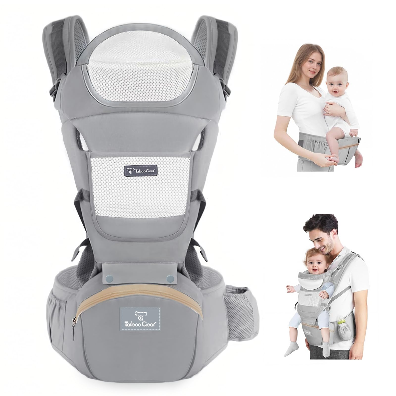 JWPEHOE baby carrier hip seat ergonomic design supports comfortable carrying