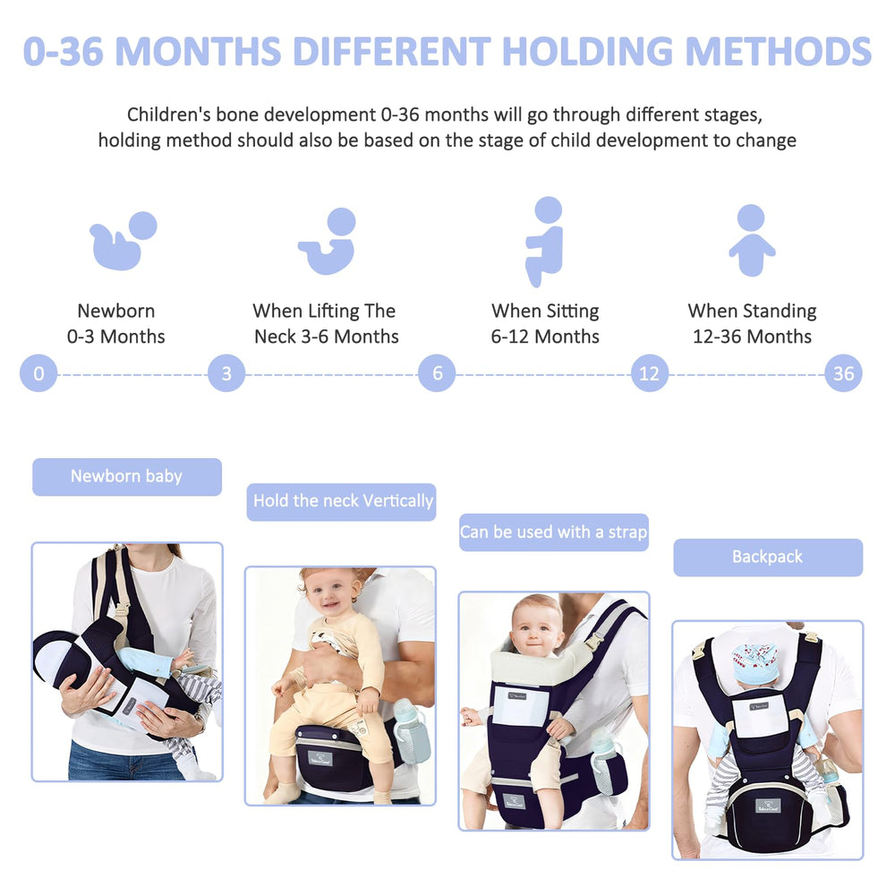 JWPEHOE extra large pockets hold diapers and essentials within reach.