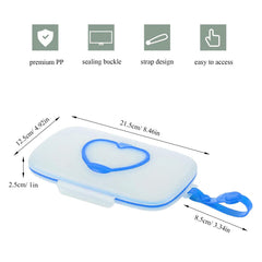 JWTIFOA travel case with silicone seal keeps wipes moist.