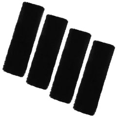 JXJKMMN seatbelt cover in black plush close-up for cozy rides