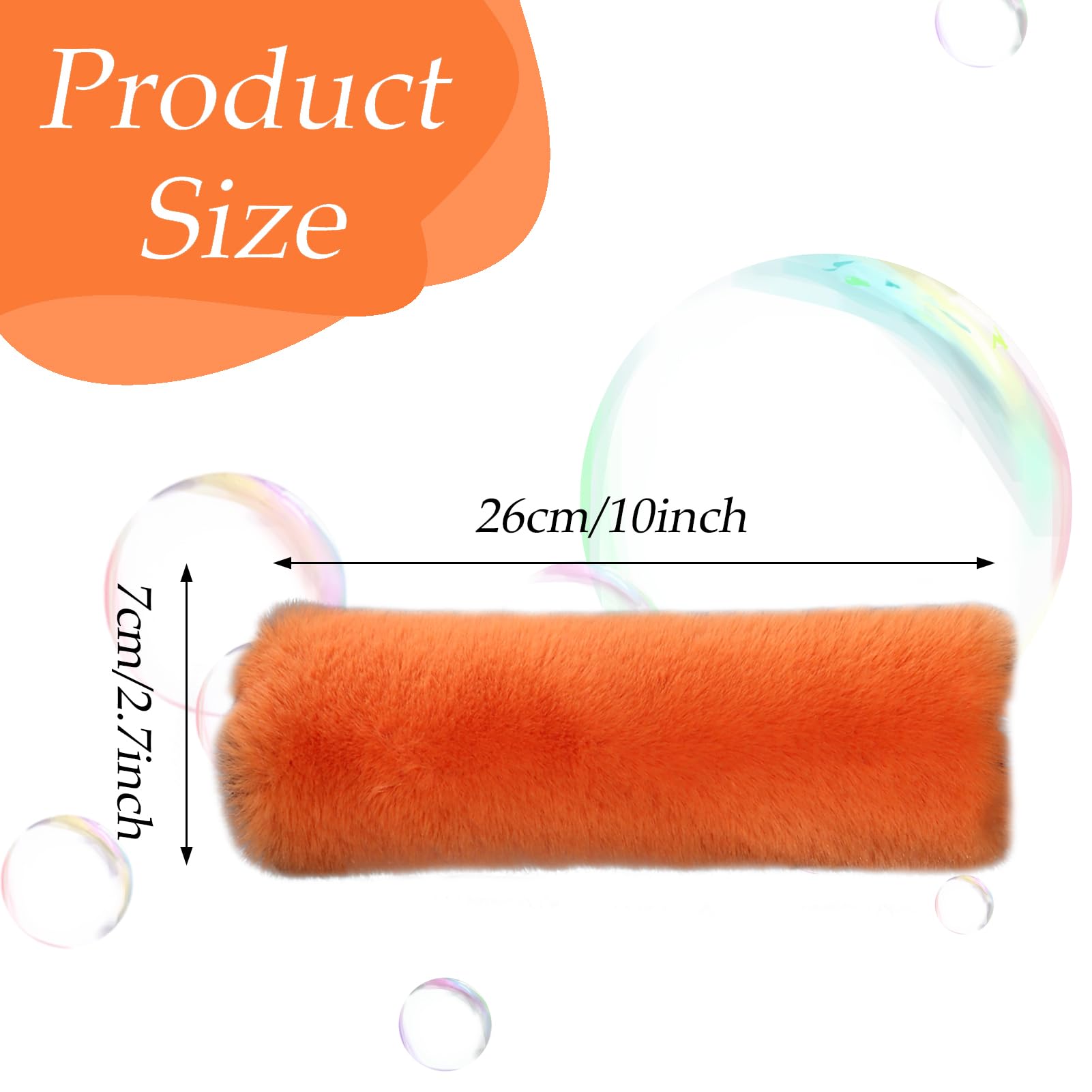 JXJKMMN stroller strap cover in orange protecting shoulders during outings.