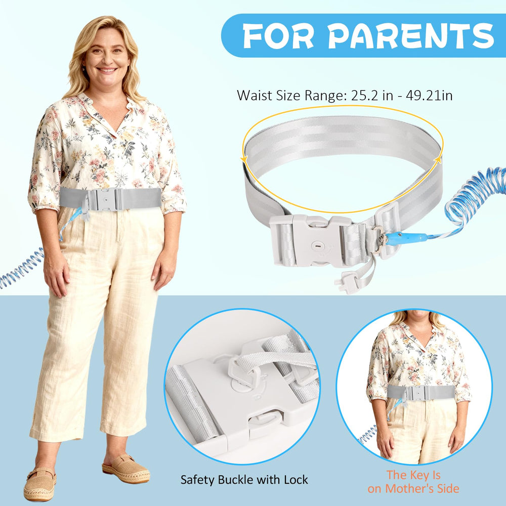 JXM Safety Waist Harness all-day wear is plus-size friendly for families.