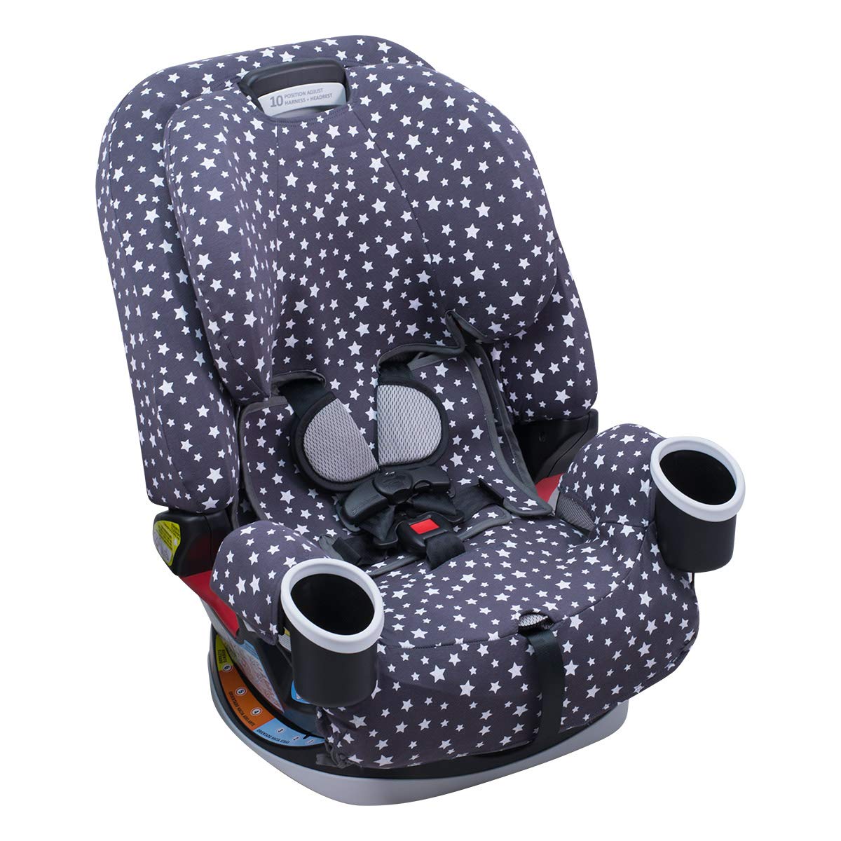 JYOKO Kids breathable cotton fabric improves air flow for cool car rides.