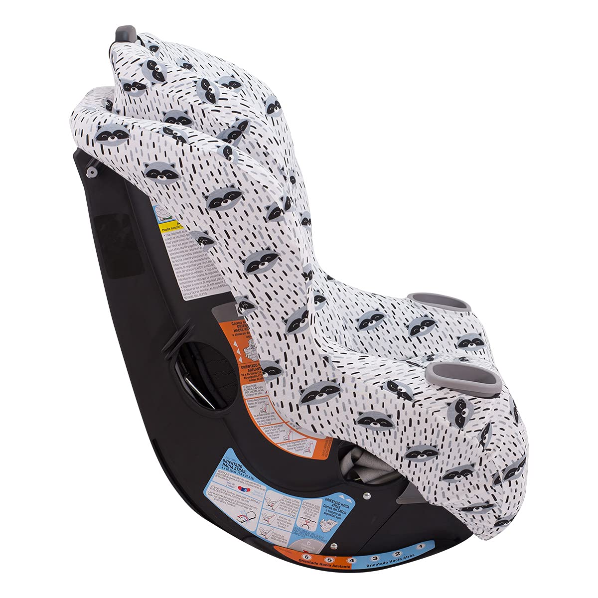 Raccoon print detail on JYOKO Kids cover liner adds playful style