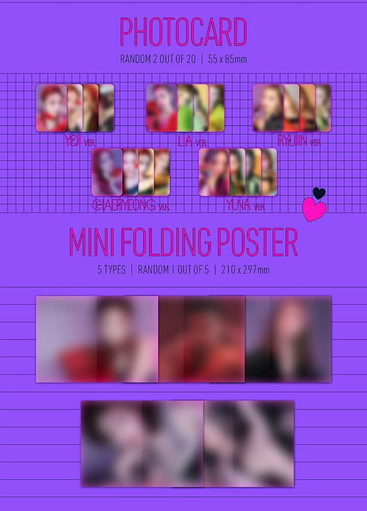 JYP Ent ITZY Guess Who Night ver extra photocards boost your collection