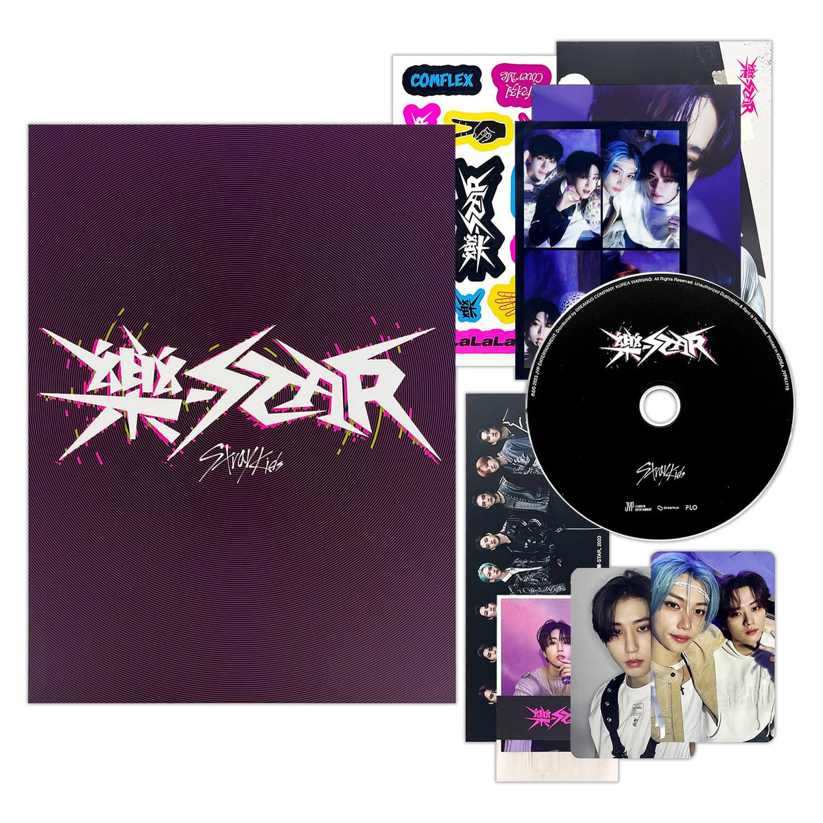 JYP Ent Stray Kids Rock-Star photobook with vibrant imagery for display and collection