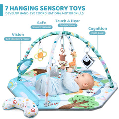 Jyusmile detachable toys boost visual and auditory stimulation during play.