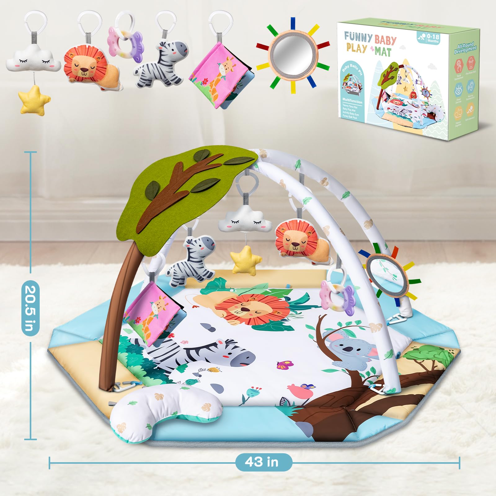 Jyusmile machine-washable fabrics for easy cleaning after playtime