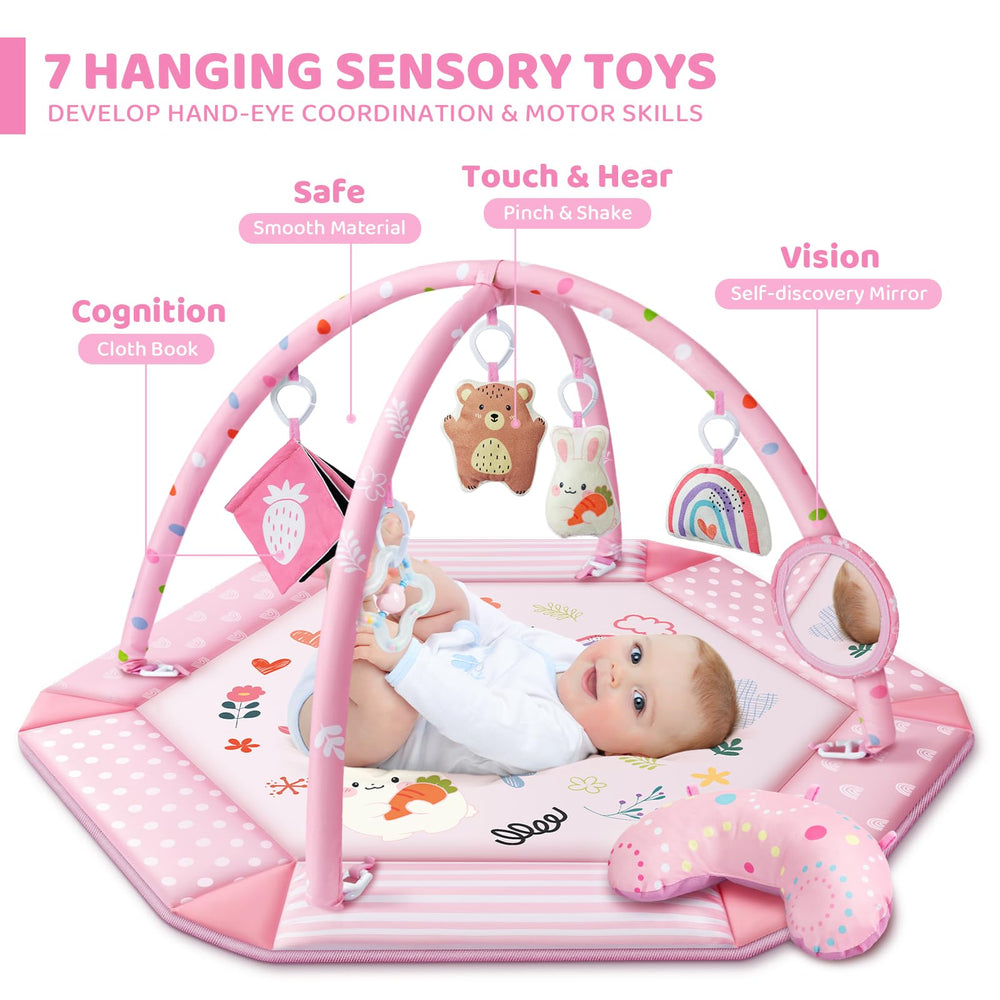 Jyusmile tummy time moon accessory supports lifting and head control during early play.