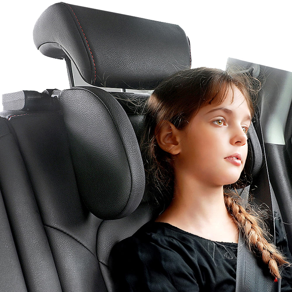 JZCreater car headrest pillow packaging shows compact, premium design for travel.